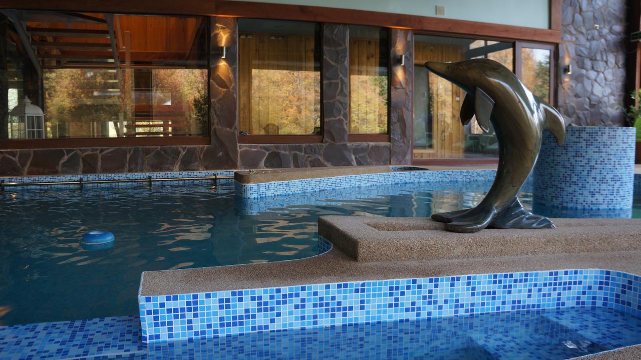 Cabanas Blanche Neige Wellness & Spa Las Trancas Exteriör bild